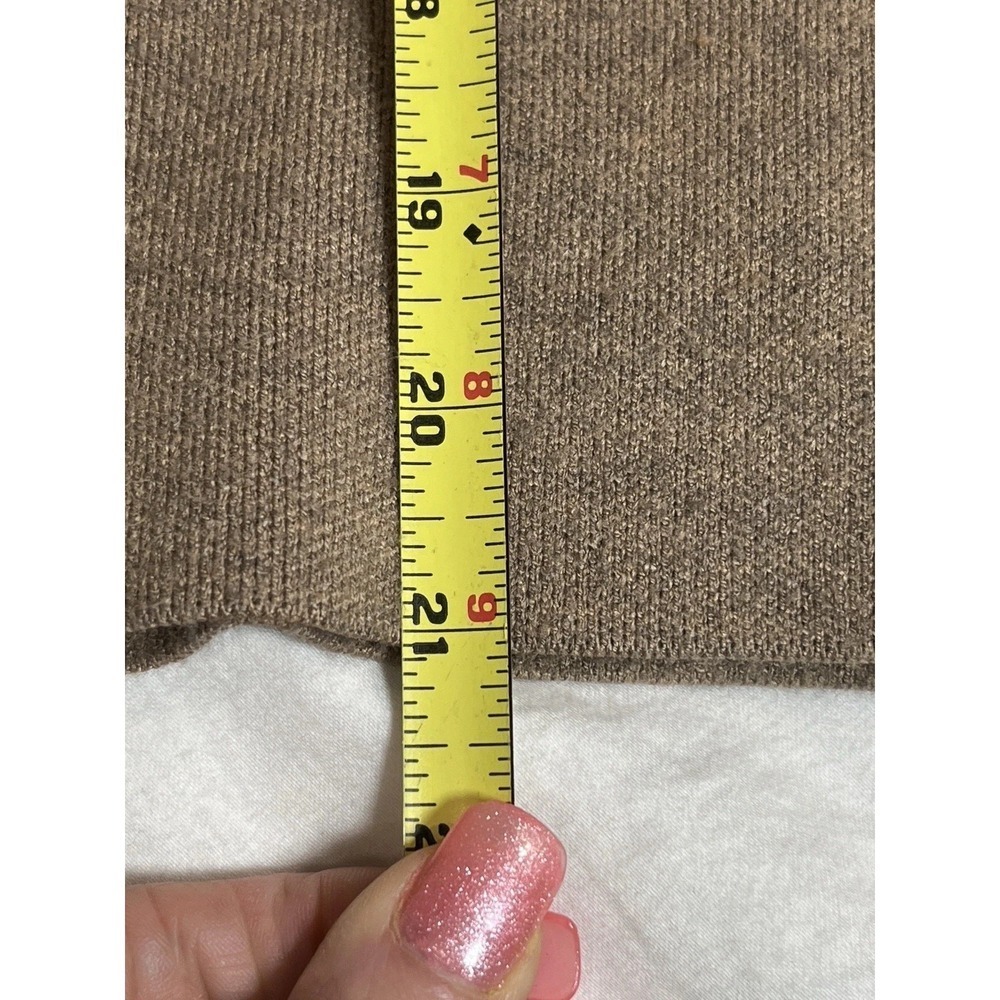 Quince Organic Cotton Turtleneck Sweater XS Brown Minimalist Capsule Luxury EUC - Picture 7 of 8